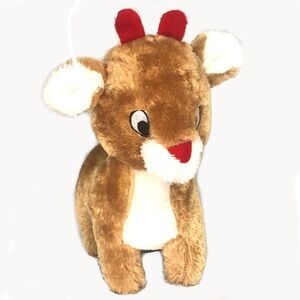 Plush Rudolph the Reindeer Dog Toy